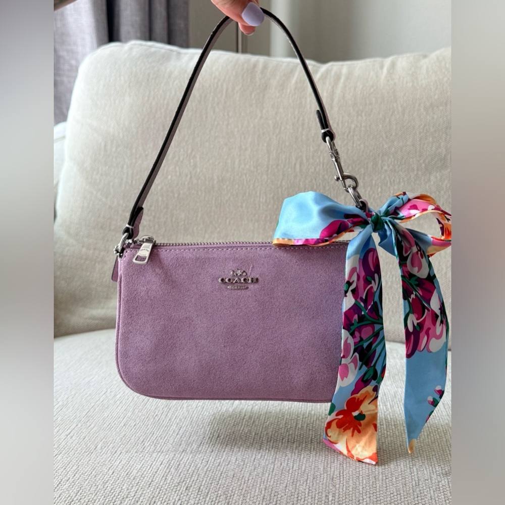 NWT Coach Purple/Violet Suede Nolita 19